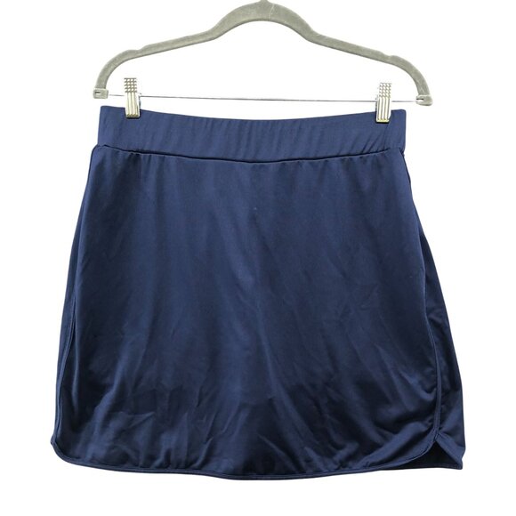 J. Crew Active Skort Womens Large L Blue Pull On Tennis Golf Athletic Workout - Picture 1 of 8